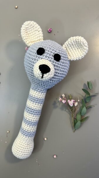 Tamborēts grabulis uz kātiņa lielais 